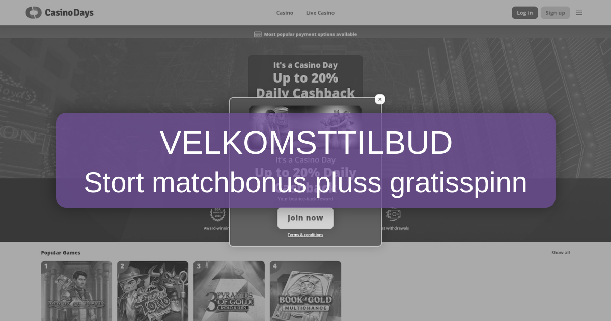 Casino Days for norske casinospillere