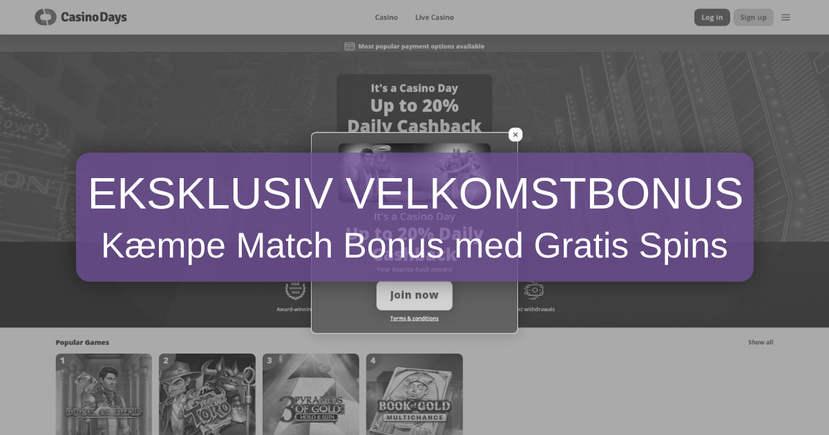 Casino Days for danske casinospillere